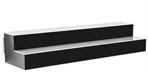 36"w 2-Tier Acrylic LED Bottle Organizer for Counter or Wall w/ Glass Holder - Clear