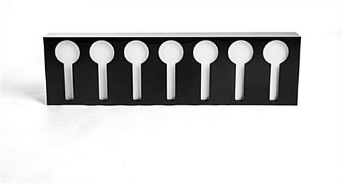 36"w 2-Tier Acrylic LED Bottle Organizer for Counter or Wall w/ Glass Holder - Clear - Image 5