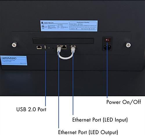 360-Degree LED Pedestal with Wheels, Content Management Included - Black - Image 6