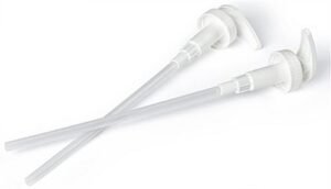 38-400 Dispensing Pump for Gallon Jug, 8.8" Dip Tube, Set of Two - White