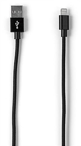 39" Apple Lightning Charging Cables, MFi Certified, Pack of 3 - Braided Black Nylon - Image 2