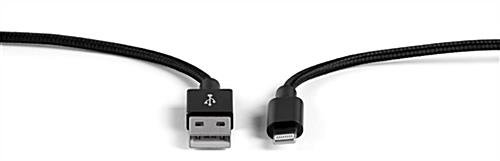 39" Apple Lightning Charging Cables, MFi Certified, Pack of 3 - Braided Black Nylon - Image 3