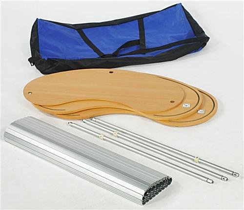 39" Portable Counter with Inner Shelf - Silver - Image 3