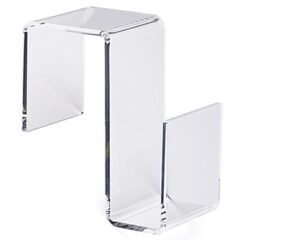 3w x 6h Cubicle Coat and Bag Hanger for 1.5 and 2.5 Walls - Clear