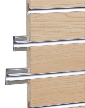 4’ Slatwall Panel Metal Inserts, Set of 15 - Aluminum