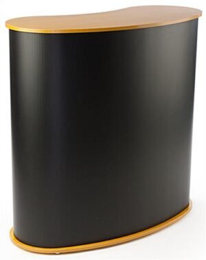 41" Tall Oval Portable Counter - Black