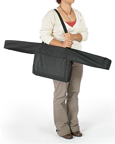 42" Tall Portable Truss Counter - Black & Wood Grain - Image 5