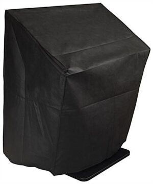 43" Digital Kiosk Polyester Dust Cover w/ Remote Control Pocket - Black