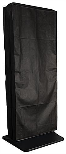 43" Floor Standing Polyester Dust Cover w/ Zipper and Pocket - Black