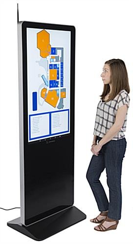 43” Non-Touch Digital Poster with Media Player, Android 7.1 OS, Wheels - Black - Image 5