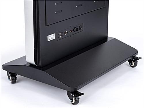 43” Non-Touch Digital Poster with Media Player, Android 7.1 OS, Wheels - Black - Image 7