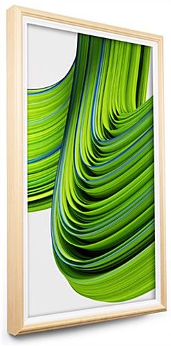 43” Non-Touch Digital Signage w/ Wood Frame, Wall Mounted - Oak