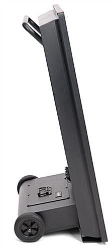 43" Rechargeable Portable Outdoor Digital Signage w/ Android 7.1 OS, Wheels - Black - Image 3