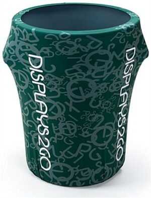 44-Gallon Stretch Trash Can Cover, Open Top - Custom Graphics