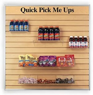 47 x 47 Slatwall Panel for Wall, Custom Header - Maple