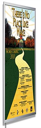 47 x 94 LED Light Box for Wall, Snap Open - Silver