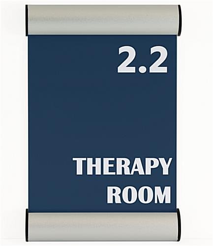 5 x 7 Door Sign Holder for Wall Mount, Snap Open, Aluminum - Silver - Image 4