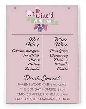 5 x 7-Inch Flip Top Table Tent Sign