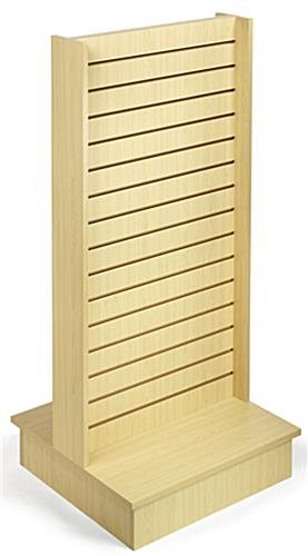 54" Slatwall Kiosk, 2-Sided - Maple