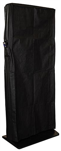 55" Floor Standing Polyester Dust Cover w/ Zipper and Pocket - Black