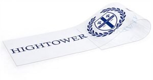 60" x 15" Custom Printed Transparent Sign Insert for Post & Panel Barrier - Clear