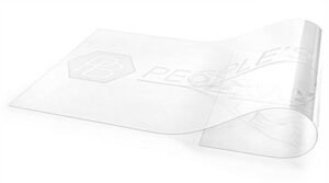 60" x 30" Custom Printed Transparent Sign Insert for Post & Panel Barrier - Clear