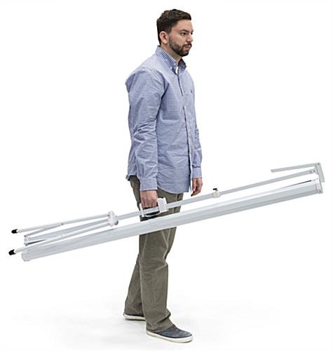 63 x 36 Projector Screen with Tripod Stand, 72-inch Retractable Screen - Black - Image 10