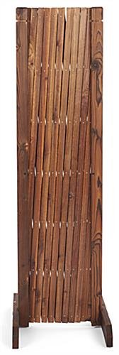 78.75" x 47.25" Extendable Wood Partition, Weather Resistant - Natural Cedar - Image 5