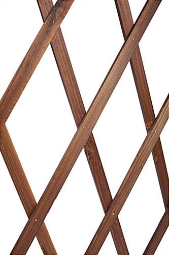 78.75" x 47.25" Extendable Wood Partition, Weather Resistant - Natural Cedar - Image 7