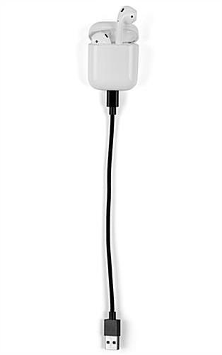 8" Apple Lightning Charging Cables, Pack of 5 - Braided Black Nylon - Image 4