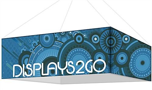 8' Square Hanging Ceiling Banner with Custom Printed Stretch Fabric