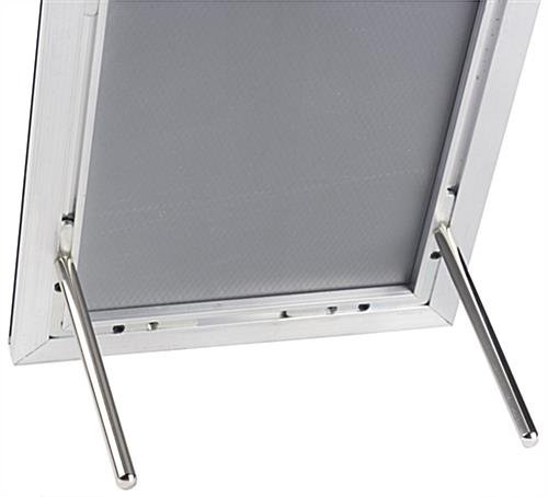 8 x 10 Sign Holder for Wall Mount or Tabletop Use, Snap Open, Aluminum - Black - Image 5