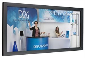 8’ x 12’ Outdoor Banner Frame with Hinged Edges, Stretching Clamps - Black