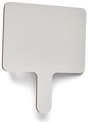 8 x 9.75 Write-On Paddle Boards, Dry Erase, Single Sided, Set of 24 - White