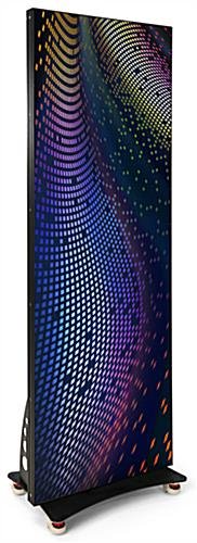 80" LED Poster Display, Extended Screen Compatibility, Android 11 OS, Wheels - Black