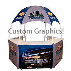 8.5' w Portable Event Booth, Includes Custom Graphics