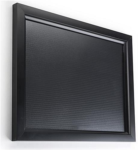8.5 x 11 Sign Holder for Wall, Easy Slide-in Setup - Black - Image 2