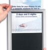 8.5 x 11 Sign Holder for Wall, Easy Slide-in Setup - Silver