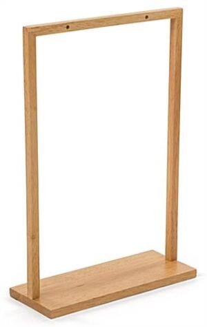 8.5” x 11” Wooden Frame with 2 Metal Rings – Maple