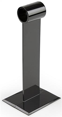 9.25" Menu Holder for Tabletop Use, Single Clip with Flip Chart Design - Black