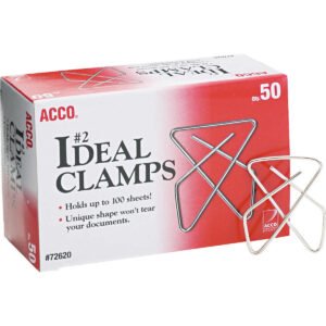 ACCO #2 Ideal Clamps, Small, 50 ct