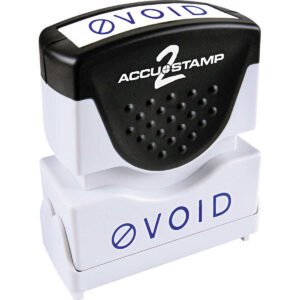 Accu-Stamp2 Pre-Inked VOID Message Stamp, One-Color, Blue Ink