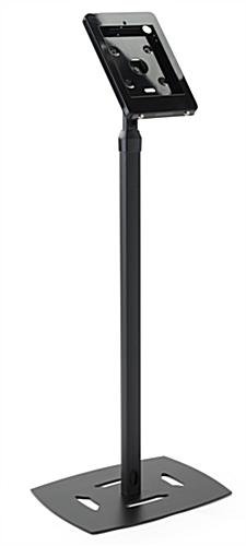 Adjustable iPad Pro 10.5” Floor Stand, Locking w/ Covered Home Button - Black - Image 2
