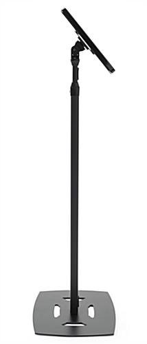 Adjustable iPad Pro 10.5” Floor Stand, Locking w/ Covered Home Button - Black - Image 5