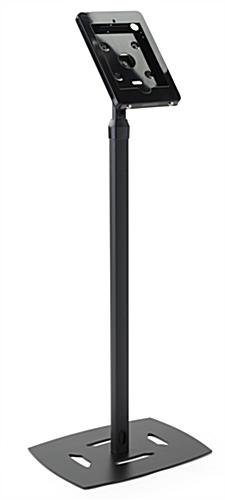 Adjustable iPad Pro 10.5” Floor Stand, Locking w/ Exposed Home Button - Black - Image 2