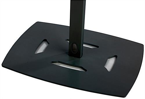 Adjustable iPad Pro Floor Stand, Locking Enclosure w/ Exposed Home Button - Black - Image 5