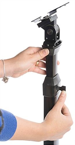 Adjustable Microsoft Surface Floor Stand, Locking Enclosure - Black - Image 4