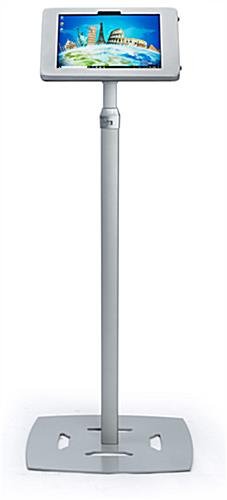 Adjustable Microsoft Surface Floor Stand, Locking Enclosure - Silver - Image 2