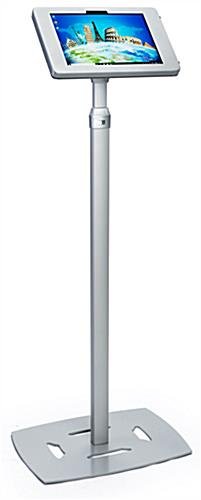 Adjustable Microsoft Surface Floor Stand, Locking Enclosure - Silver - Image 3