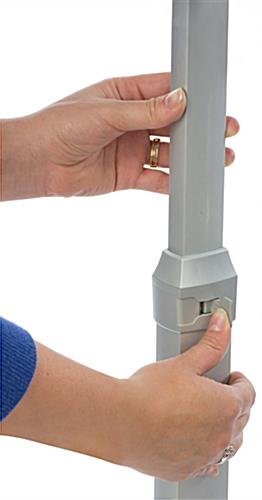 Adjustable Microsoft Surface Floor Stand, Locking Enclosure - Silver - Image 4
